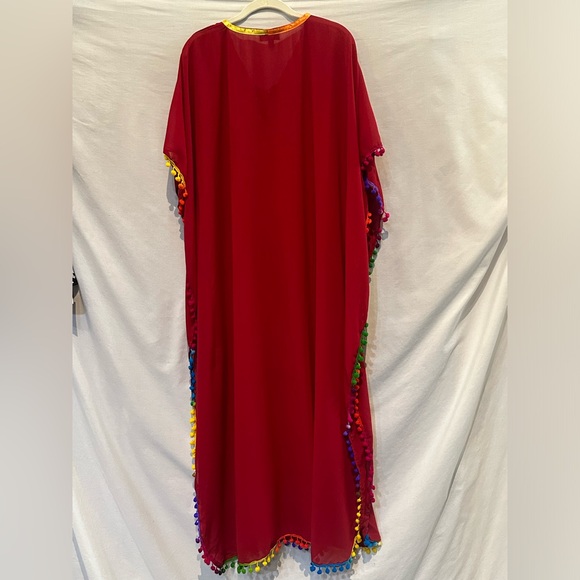 NWOT - Fig & Vine Full Length Sheer Beach Cover-Up/Caftan - Size Large - Picture 2 of 7